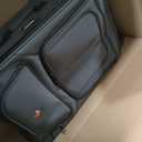 SWISSGEAR Sion Softside Expandable Spinner Luggage Durable Lightweight Travel Suitcase, Dark Grey, Checked-Medium 25-Inch