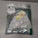 Ekouaer Nightgowns for Women Short Sleeve Sleep Shirts Pleated Night Dress V Neck Night Shirts Soft House Dress (Green, XXL)