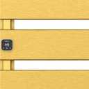 Electric Towel Warmer, Wall Mounted Heated Towel Rack for Bathroom
Timer & Temperature Control, Fast Heat Towel Dryer, Plug-in or Hardwired, Wall-mounted with Left Wiring, 3 Panel, Gold, Alu