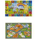 STARUIA ABC Rug Car Rug for Kids Playroom, Classroom Floor Play Mat for Kids, Preschool Educational Rug Play Carpet for Nursery Kid Room Decor (39"x59")