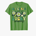 My Class Is Full Of Lucky Charms St Patricks Day Teacher T-Shirt, Size S