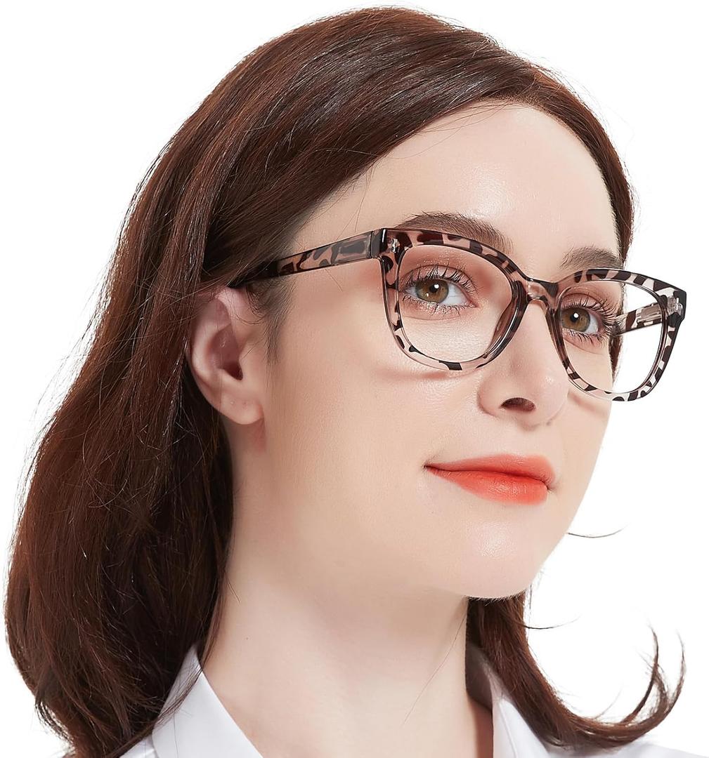 OCCI CHIARI Stylish Reading Glasses for Women Small Frame Readers (Grey)