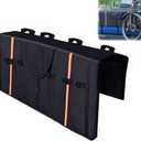 Amooca Tailgate Pad for Mountain Bikes Pickup Truck Tailgate Protection Pad with 2 Tool Pockets 42'' Wide for 4 Bicycles