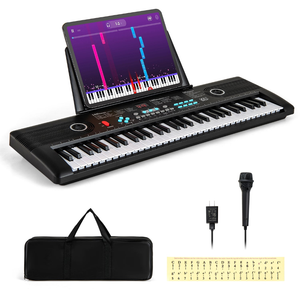61-Key Electric Keyboard Piano for Beginners -Portable & Fun 