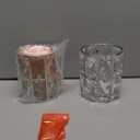 Doraimi Lighting 2 Pack Crystal Shade Replacement,Ceiling Fan Light Drum Lampshades Chrome Finish for Chandelier Vanity Lights Wall Sconces Pendant Light,1.66" Fitter Size 5" high*4.6" Diameter