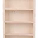WQAPVHBG 1:12 Miniature Bookcase for Mini Books, 6.2 x 3.7in Dollhouse Bookshelf, Wooden Miniature Bookshelf Decoration as Accessory for Miniature Gardens and Window Displays