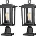 Beionxii 19Inch Dusk to Dawn Outdoor Post Lights,Lamp Post Light Fixture