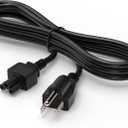 THE CIMPLE CO 3-Prong AC Power Cable 25 FT - Mouse Ears Power Supply Cord - Device, Computer, Laptop Replacement Cord with Cloverleaf Plug - NEMA 5-15P to C5 / IEC 320-25 Feet (7 Meters), Black