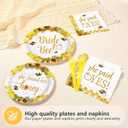 96Pcs Bride to Bee Bridal Shower Party Decorations She Found Her Honey Bee Plates and Napkins Set Said Yes Engagement Decoration Favors for Valentine's Day Wedding Bridal Shower Married Party Serve 24