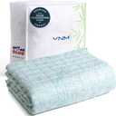 YnM Cooling Weighted Blanket for Adults, 12lbs Heavy Bed Throw for One Person of 110lbs, Perfect for Hot Sleepers or Warm Climates with Rayon/Glass Beads(48x72 Inches,Twin/Full Bed, Spearmint Green)