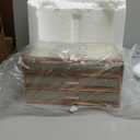 CoralHouse Large jewelry boxes & organizers,3-Layer Glass Jewelry Organizer with Velvet Lining and Copper Handles - for Rings, Earrings, Necklaces, Bracelets, and Watches.