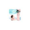 PlayHot Portable Handheld Turbo Fan, 5-Speed Personal Fans, 5000mAh Rechargeable Fans Up to 12 Hours, Weight only 0.6lb Small Fan, Hand/Neck/Desk Fan 3 IN 1, Beach Vacation Essentials(Pink)