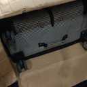 London Fog Cambridge 29" Expandable Spinner Softside Suitcase, Black White Houndstooth, Large