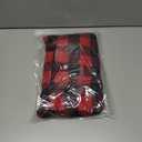 Malier Classic Plaid Fleece Dog Coat - Warm Winter Jacket with Pocket, Windproof for Dogs (Red, X-Large)