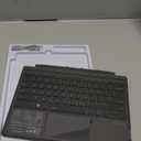 OMOTON Wireless Keyboard for Microsoft Surface Pro 7/7+/6/5/4/3 12.3 inch ONLY, Bluetooth Connection, Ultra-Slim Keyboard Type Cover with Touchpad, 7 Colors Backlit and Rechargeable, Grey