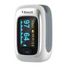 Vibeat Fingertip Pulse Oximeter, Blood Oxygen Saturation Monitor| O2 Meter, Portable SPO2 & Pulse Rate Monitor, Batteries and Lanyard Included (White)