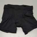 Vulvar Varicosity and Prolapse Support Boy-Leg Brief with Groin Compression Bands - Black - Small