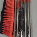 14 Push Broom Outdoor with 70 Long Handle - Heavy Duty Shop Broom for Garage, Patio, Driveway, Yard, Deck Cleaning