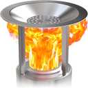 Heat Deflector for Solo Stove Mesa, Portable Fire Pit Heat Deflector with 3 Detachable Legs, Accessory for Mesa Fire Pit, Captures and Redirects Warmth, 304 Stainless Steel