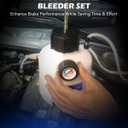 Orion Motor Tech Pressure Bleeder, 2.5L Brake Pressure Bleeder with 50.7mm Adapter, 2.6qt Manual Power Brake Bleeder with 500mL Brake Bleeder Bottle Compatible with Ford Subaru Nissan Infinity