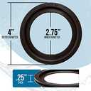 Mission Automotive Flush Ball Seal Compatible with Dometic 300/310/320 RV Toilets - Ideal Replacement Gasket