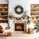 WBHome 9 Feet/108 Inch Christmas Garland Woodland Themed Holiday Decorations (Maillard)