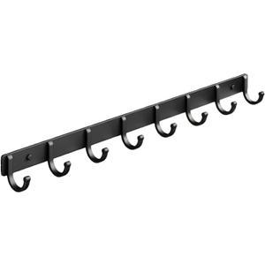 Heavy Duty Metal Wall Mounted Coat Rack - 10 Hooks Space Saving Wall Organizer, Aluminum Alloy Hook for Jackets/Hats/Backpacks, Design Easy Mount (1 Item-10 Hooks)