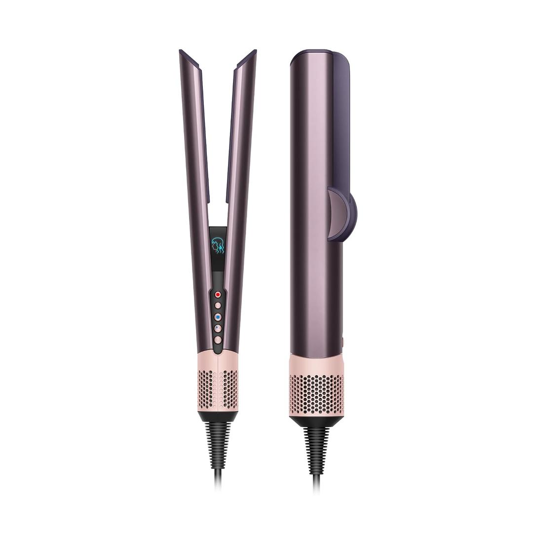 Dyson Airstrait Hair Straightener [Jasper Plum] | Wet-to-dry straightener | Straightens with air | No hot plates, no heat damage | Wet & Dry modes | Suitable for all hair types | Natural straight style, retains hair volume |2 airflows & 6 heat temperature settings | Complimentary storage case