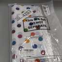 Honeydak 48 Pieces Colorful Rainbow Gift Bags Polka Dot Plastic Shopping Bags with Handle 10 x 13'' for Small Bussiness Merchandise