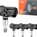 Multi-Protocol TPMS Sensors Fit for Toyota & Lexus, 315MHz / 433MHz  4PCS, Pre-Programmed Tire Pressure Monitoring Replacement for Subaru BRZ 4Runner Camry Corolla RAV4 Tacoma Tundra RX350 ES350