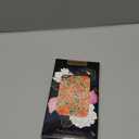 for iPhone 17 Case - Wireless Charging Compatible - Dual-Layer Hard Shell + Silicone Cover - Shockproof Protective Phone Case with Stylish Designs for Women - Orange and Red Flower