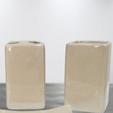 12 Pieces Bathroom Countertop Set Ceramic Accessories Solid Colors Soap Dispenser Soap Dish Toothbrush Holder Toothpaste Holder (Taupe)