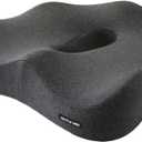 Memory Foam Office Chair Cushion Car Seat Support Waist Pillow Massage Lumbar Orthopedic Pillow Buttock Coccyx Cushion Back Pads(Royal Blue)