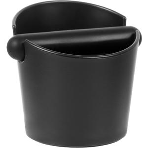 VEVOK CHEF Espresso Knock Box Coffee Knock Box Espresso Bucket Knock Coffee Ground Dump Bin with Removable Knock Bar Trash Can Non-Slip Base