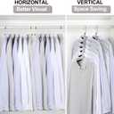 TOPIA HANGER Clothes Hanger Space Saving, 6 Tier Shirt Coat Hangers Space Saving No Bump Shoulder Hangers with No Slip Foam Padded Hangers Closet Organizers and Storage for Men and Women 2 Pack-CT64B
