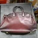 COACH Women's Suede Soft Empire Carryall 40 Tote (Merlot)