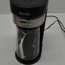 wirsh Iced Tea Maker with 3QT Pitcher, Iced Coffee Maker with Strength Control and Reusable Filter, Perfect For Iced Coffee, Latte, Tea, Lemonade, Flavored Water, Black