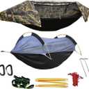 WintMing Hammock with Mosquito Net and Rain Fly Cover 3 in 1 Camping Hammock Tent 440lbs Load