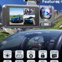 Dash Cam Front Rear with 3 Channel, 4K Full UHD Car Camera, 5GHz WiFi & App Control, Free 32GB Card Included, Dash Camera for Cars with IR Night Vision, 24 Parking Mode, Loop Recording, G-Sensor