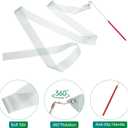 Uxcell Dance Ribbon, Gymnastics Ribbon Twirling Ribbons for Birthday Party Streamers Decoration,Circus Carnival Ribbon with Sticks Wands
