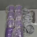 MEWAY 30oz Insulated Tumbler With Lids and Straws, Stainless Steel Double Vacuum Coffee Tumbler Cup, Brush, Durable Powder Coated Coffee Cup for Cold & Hot Drinks, Office, Travel (Purple,8 PACK)