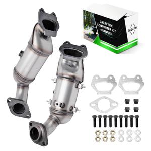 Upgrade Front & Rear Converter Compatible with 2011-2019 Chrysler Town & Country, Dodge Grand Caravan, Journey, Avenger, 200 3.6L Replace 674121 (EPA Compliant)