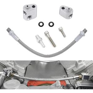 Throttle Body Bypass Hose Kit for GM LS Engines, 3-Bolt DBC/DBW, Gen 3 Coolant Crossover Steam Tube, Stainless Steel Braided Vent Hose, Compatible with LS1 LSX LM7 LR4 LQ4 LS6 L59 LQ9 LM4 L33