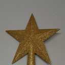 Christmas Tree Topper, 1PCS 4" Gold Glitter Star Tree Topper, 3D Xmas Shatter-Proof Mini Bethlehem Star Tree Topper Decorations, Waterproof Christmas Decor for Holiday Home Outdoor Ornament