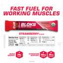 CLIF BLOKS - Strawberry Flavor - Energy Chews - Non-GMO - Plant Based - Fast Fuel for Cycling and Running - Quick Carbohydrates and Electrolytes - 2.12 oz. (18 Count) (EXP 06/03/27)