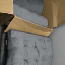 1 MIDDLE ONE Floor Pillow Set of 4, Memory Foam Meditation Cushion, Floor Cushions for Adults Sitting, Large Square Seat Cushions for Yoga, Living Room, 20x20 Inch (Grey)