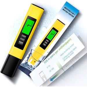 2025 All-New 4 in 1 Tds Meter Digital Water Tester - Accurate and Reliable TDS EC & Temp(C,F) Meter - 0-9999ppm - Professional Testing for Drinking Water, RO/DI System, Aquariums etc
