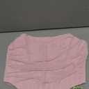 Women's Vintage Strapless Open Back Boned Mesh Bustier Zip Back Corset Bodyshaper Crop Top, 2XL