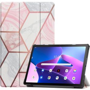 Case for Lenovo Tab M10 Plus (3rd Gen) 10.6'', Folding Folio Ultra-Thin PU Leather Stand Case Cover for Lenovo Tab M10 Plus (3rd Gen) 10.6'' TB-125F/TB-128F Geometry