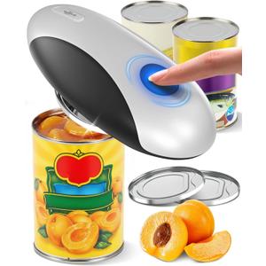 Zoomsnail Electric Can Opener, Automatic Rechargeable Can Openers with One-Touch Smooth Edge & Magnetic Lid - Hands-Free Easy-Grip Opener for Seniors with Arthritis and Most Cans (6.3 inches)